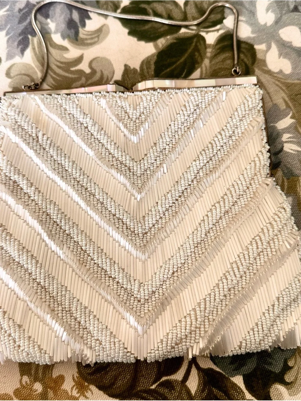 Vintage 1950s mid-century beaded evening purse